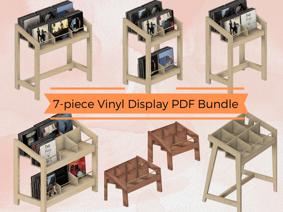 7-piece Vinyl Display Bundle: Transform Your Space With DIY Record