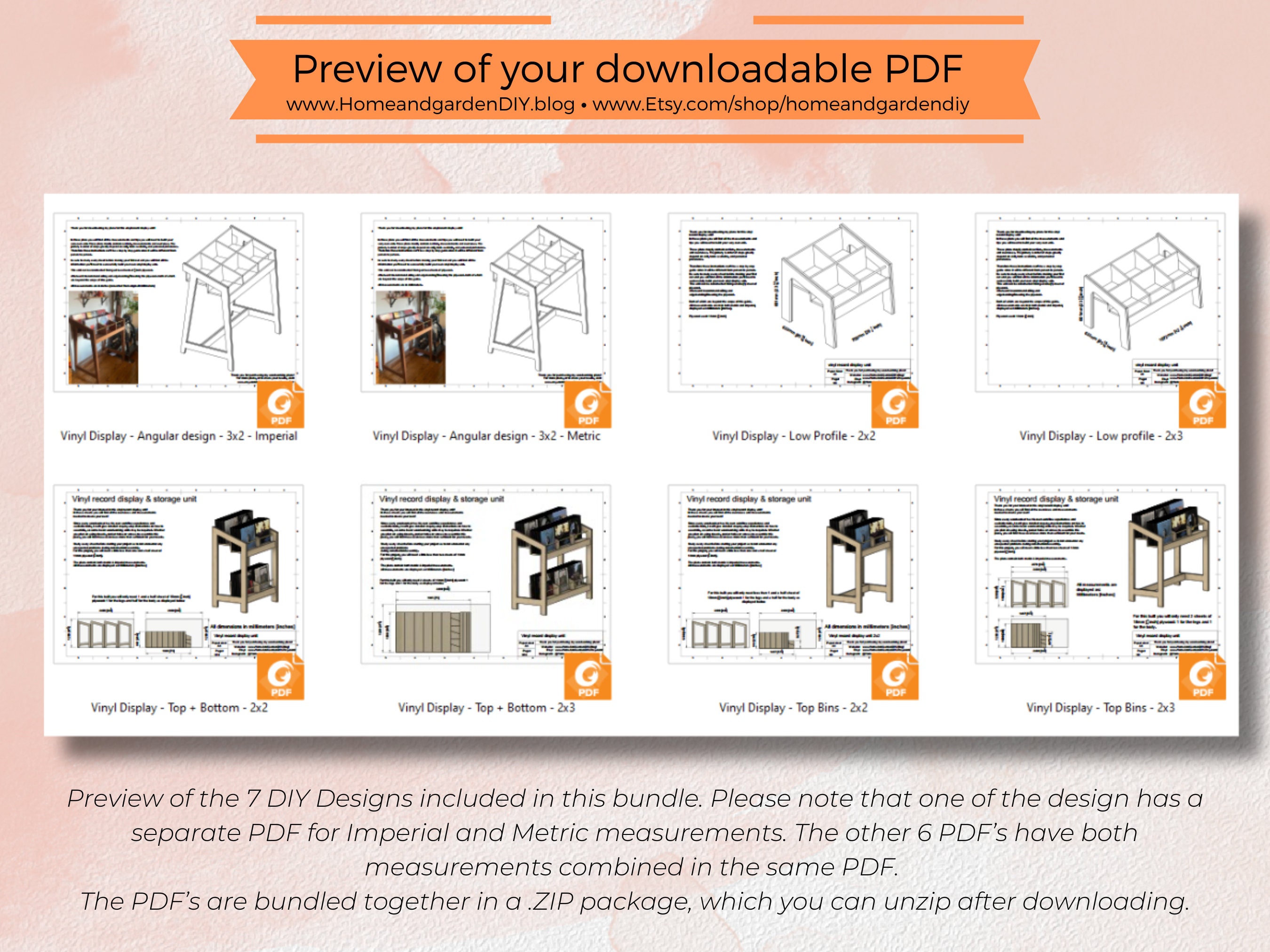 7-piece Vinyl Display Bundle: Transform Your Space With DIY Record