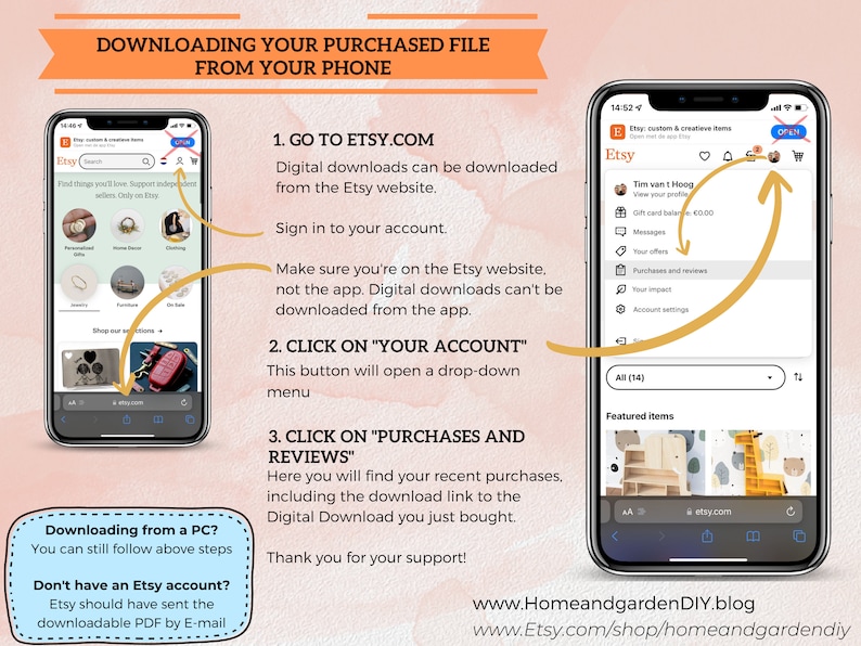 Instructions on how to download the PDF