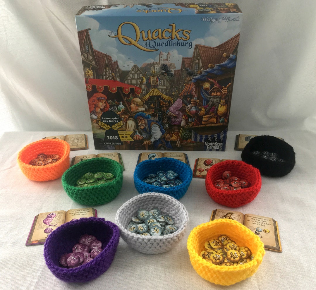 Board Game Bowls Quacks of Quedlinburg, Ark Nova, Catan, Terraforming