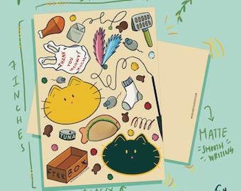 Thank you Meowy Much 5&quot;x7&quot; Postcard