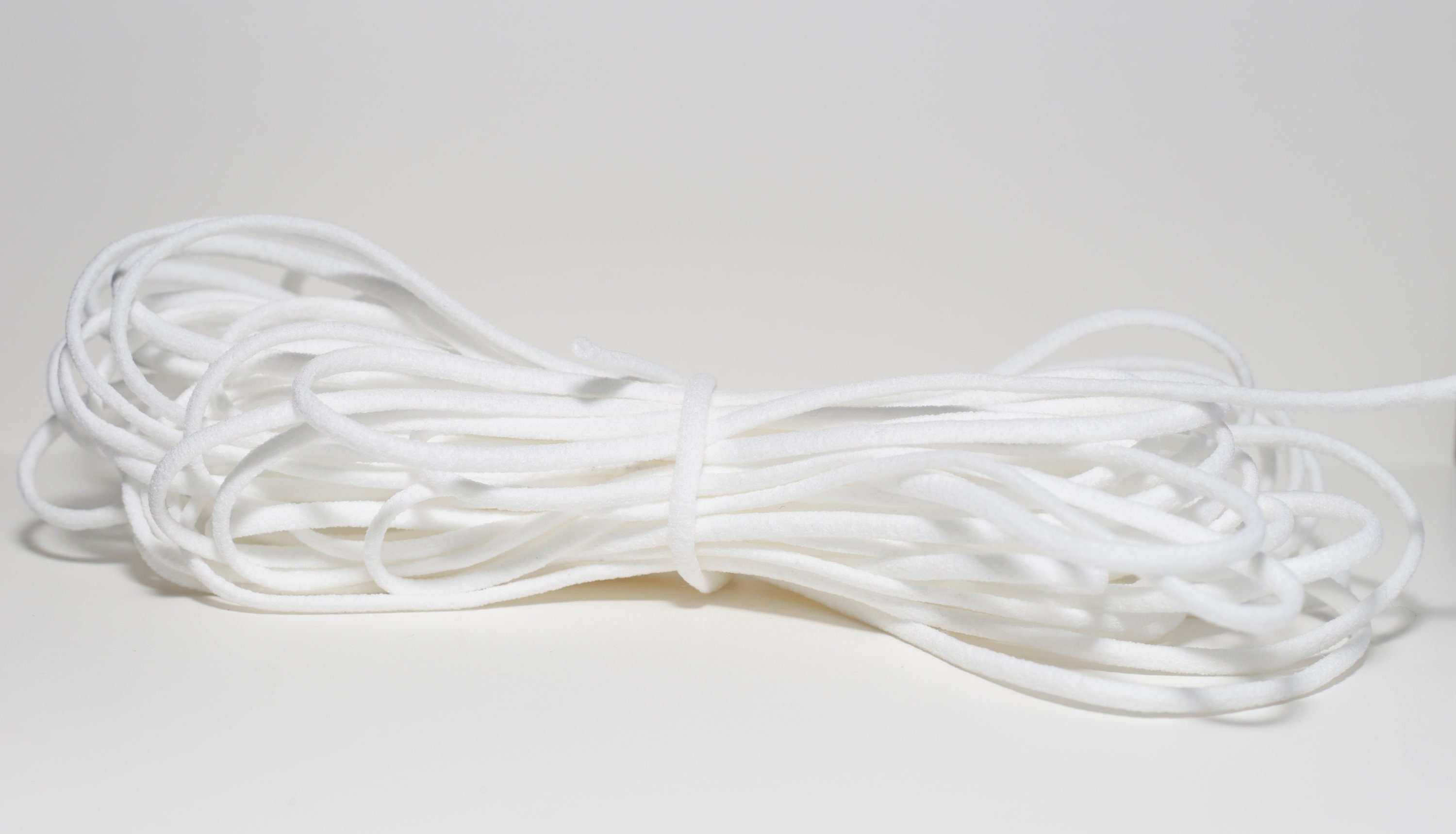 Latex Free 1//4round Elastic 15 Yards White Elastic Etsy UK