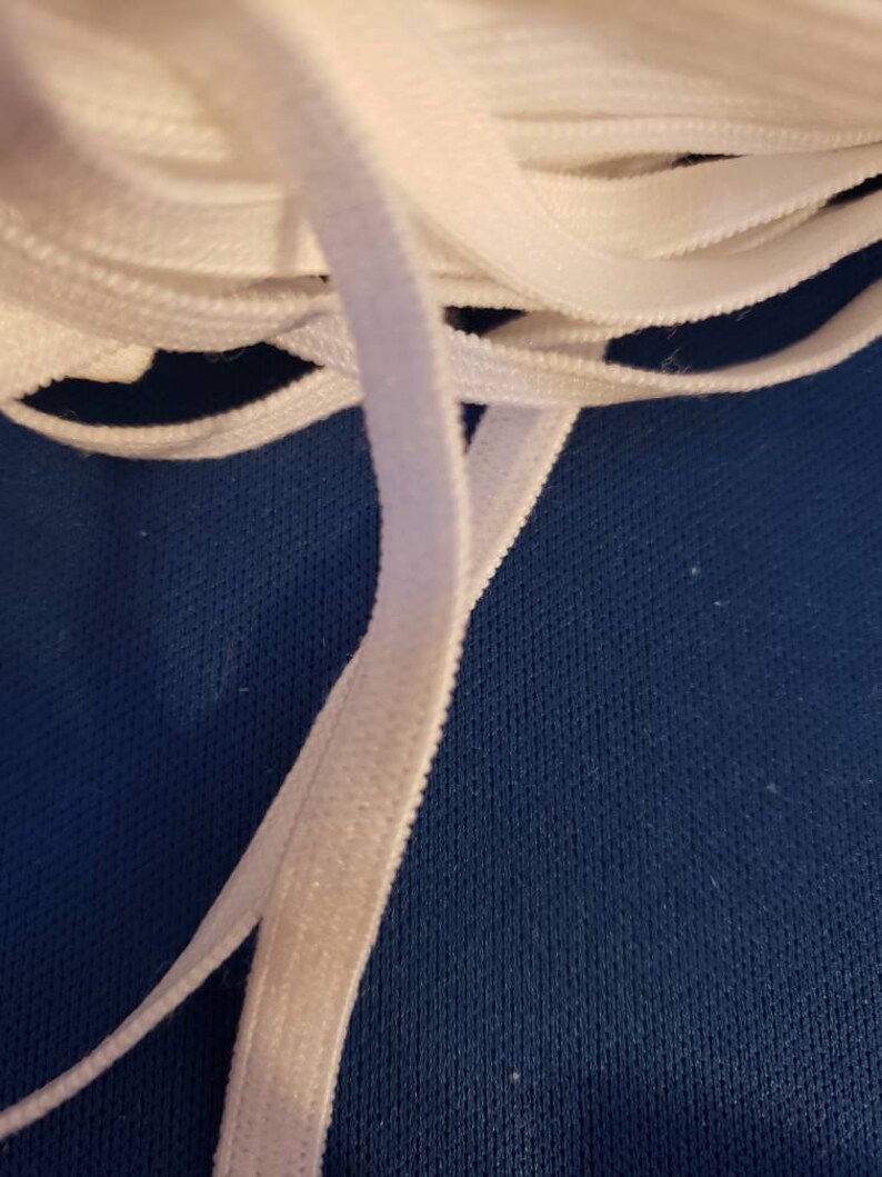 1/4 inch Latex Free Elastic White 1/4 Flat Elastic 1/4 Etsy