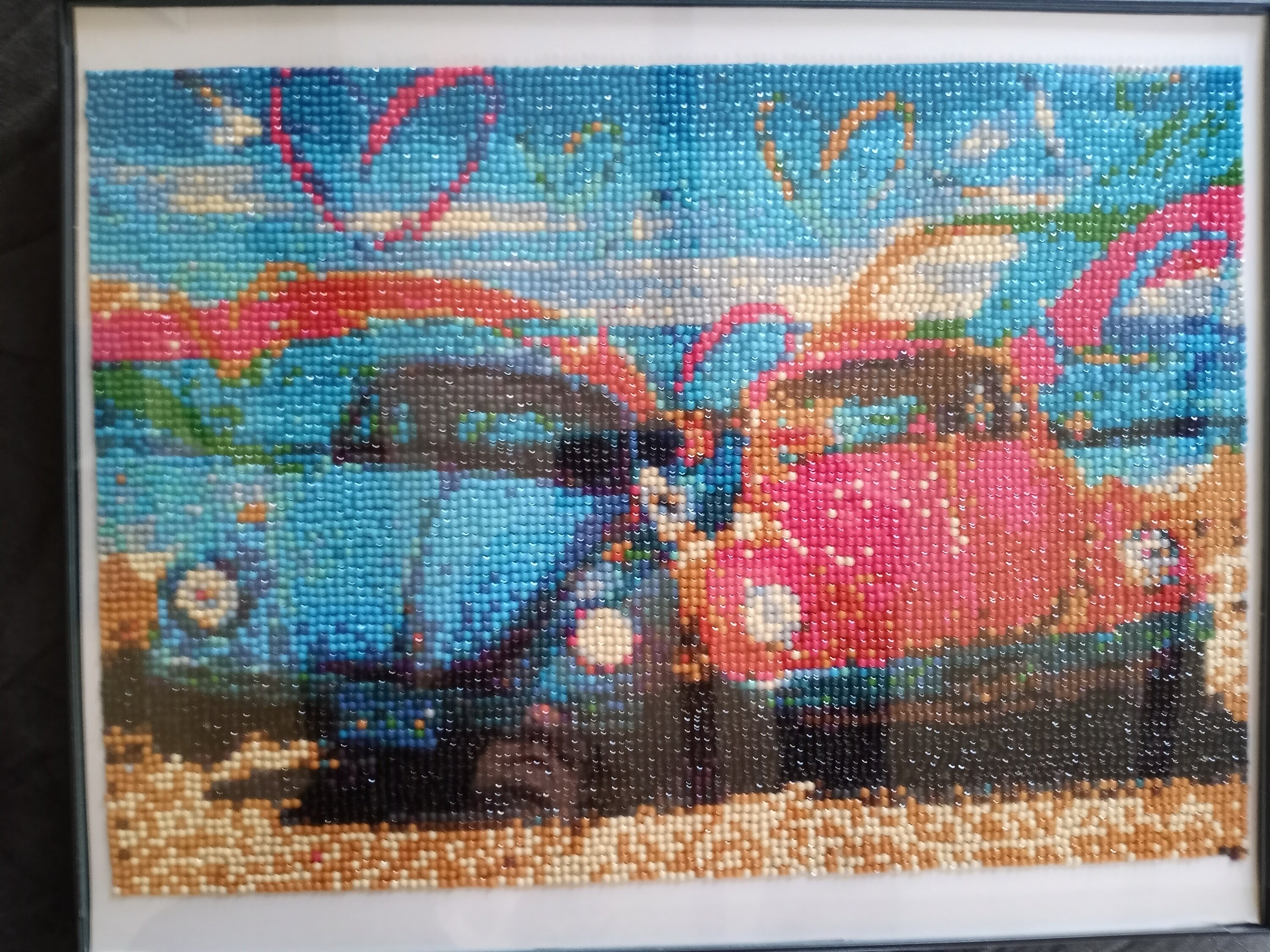 5D Completed and Framed VW Volkswagen Beetle Diamond Art | Etsy