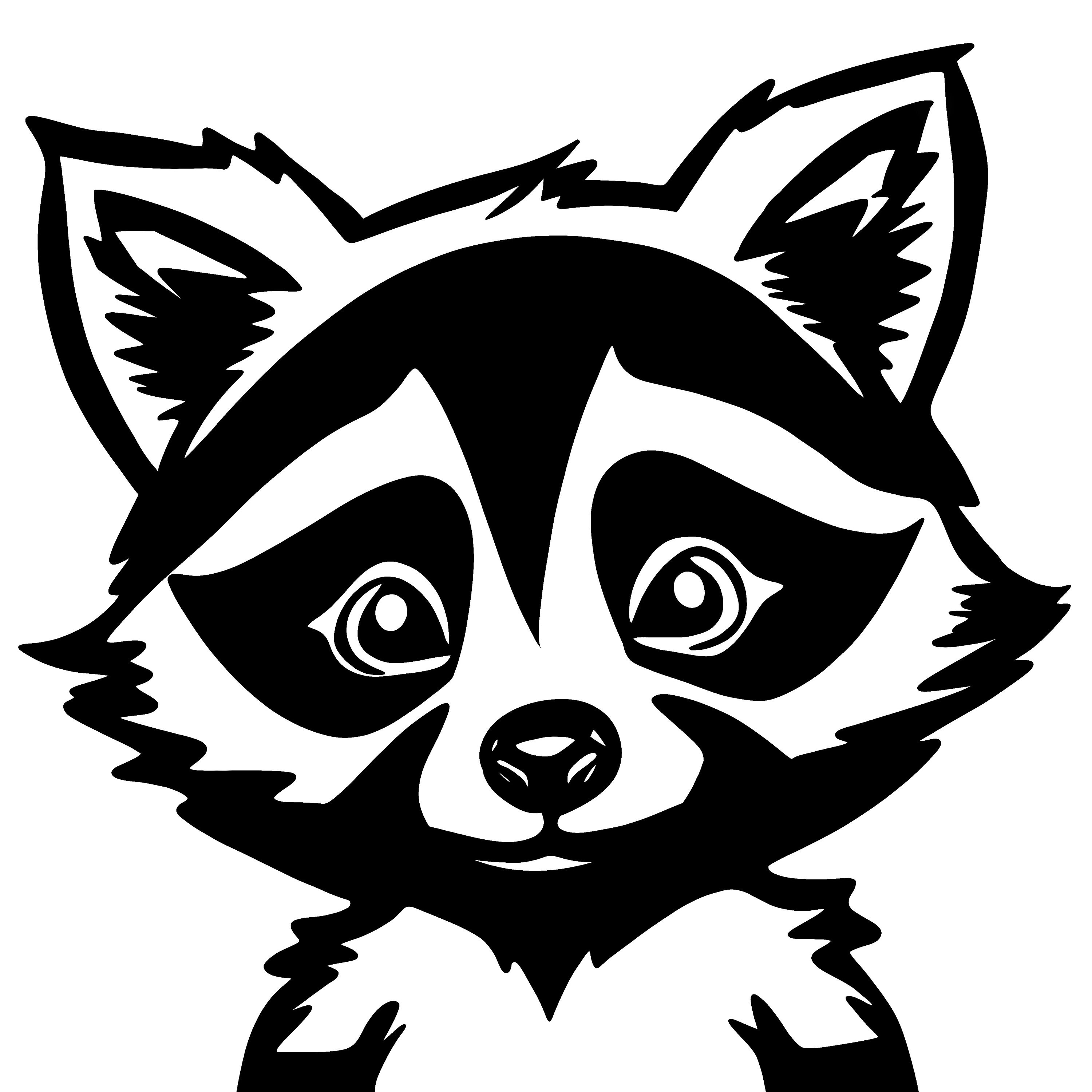 Cartoon Raccoon Svg Png Jpeg Svg File,clip Art, Instant Download ...