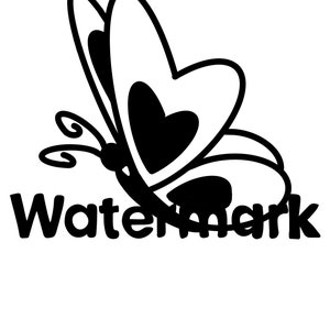 Butterflies SVG, T-Shirt, Clip Art, love hart silhouette, Vector, Cutting file