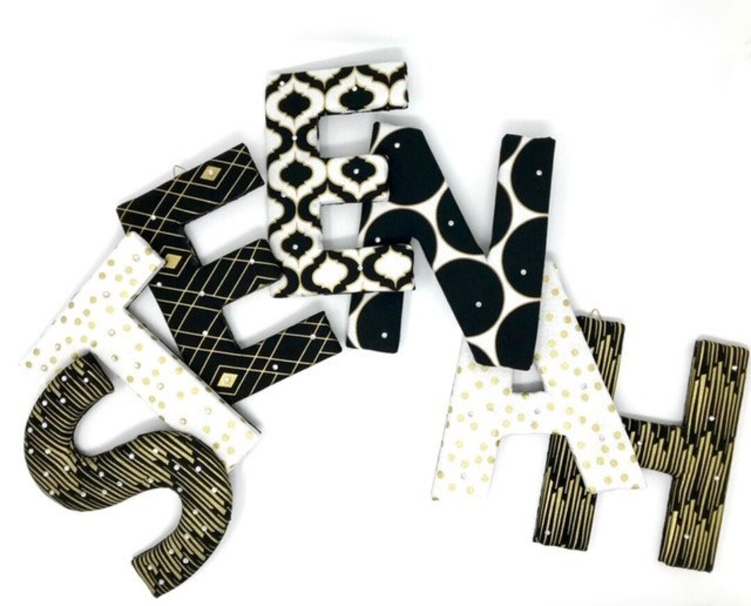 Handmade Custom Fabric Letters - Etsy