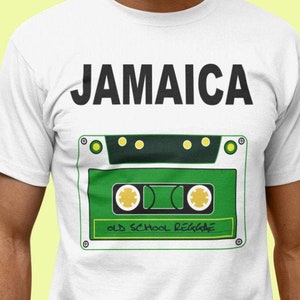 Jamaica Old School Reggae Cassette Unisex T-Shirt | Jamaican | Bob Marley | Vacation Apparel | Caribbean and West Indian