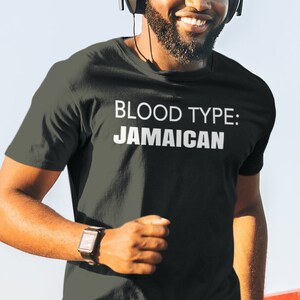 Blood Type: Customizable Caribbean| West Indian T-Shirt (Men and Women) by Carnival Mode
