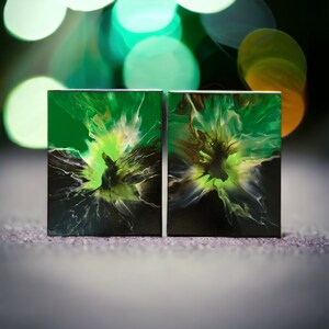 Abstract Acrylic paint wall art / fluid art painting