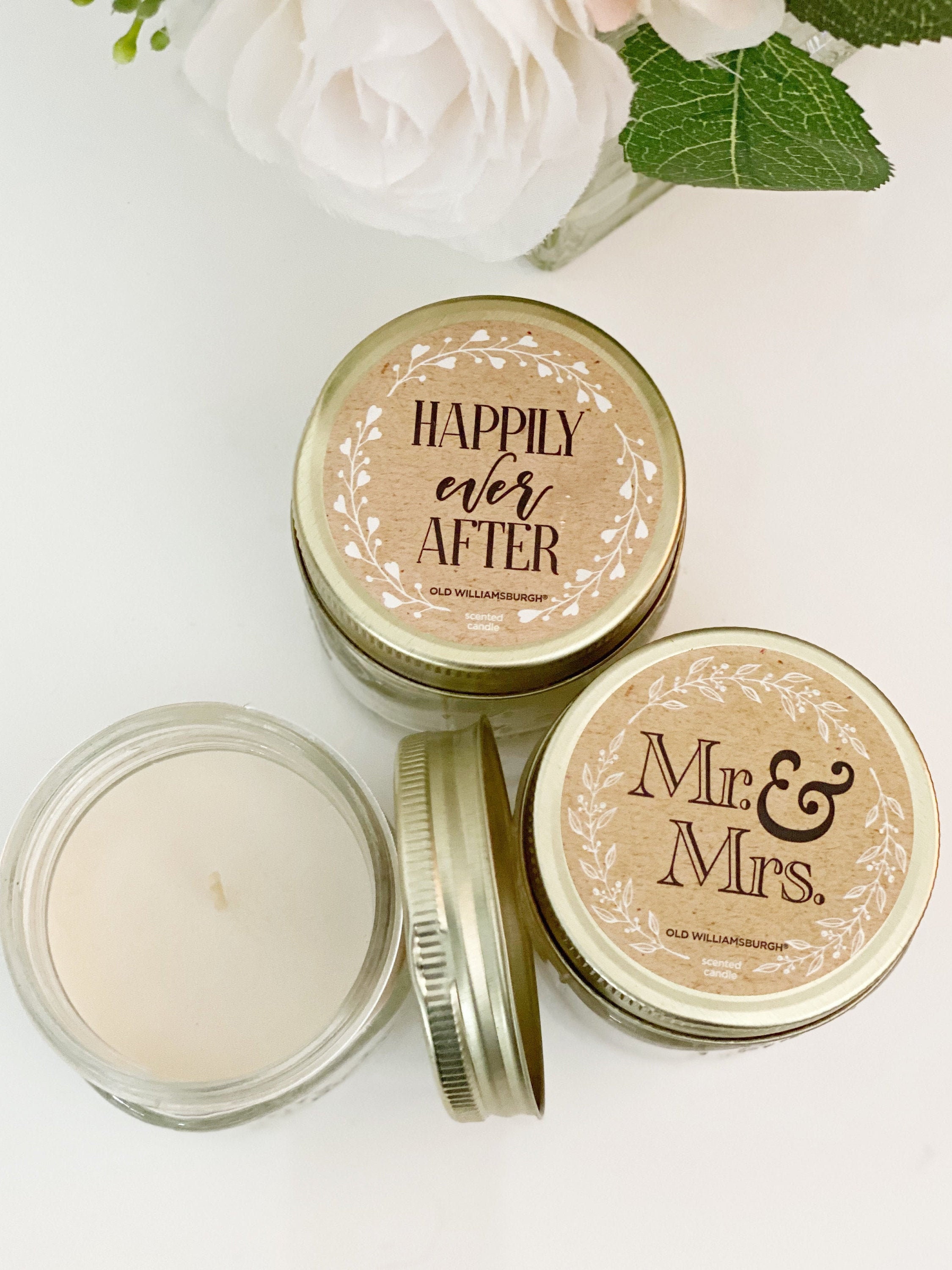 Mr & mrs candlescandlesscented candlesmr and mrs Etsy