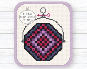Quilt Counted Cross Stitch Pattern, Cross Stitch Quilt Blocks, CrossStitch Quilt Pattern, Geometric Cross Stitch, Amish Cross Stitch Pattern