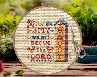 Christian Counted Cross Stitch, Bible Verse Cross-stitch PDF, Rooster Cross stitching, Primitive Stitchery