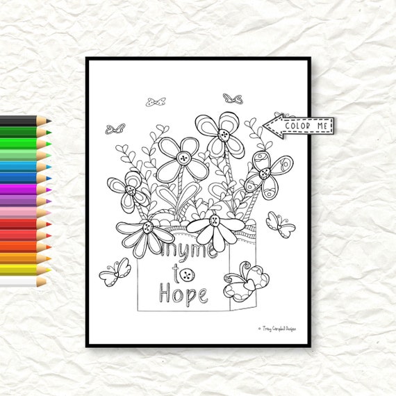 Rosalie Coloring Set Printable – Hope and Whimsy Co