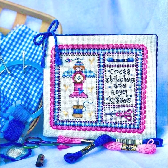 Angel Cross Stitch Pattern Cross Stitch Sayings Cross Stitch Etsy