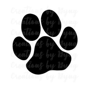 Paw Print svg png Files | Cut files for Cricut/Silhouette | Digital Download