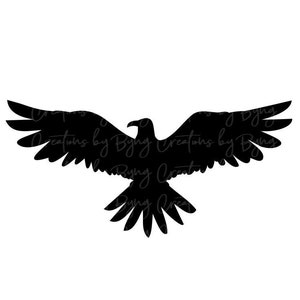 May include: Black silhouette of a bird with wings spread wide, flying in mid-air.