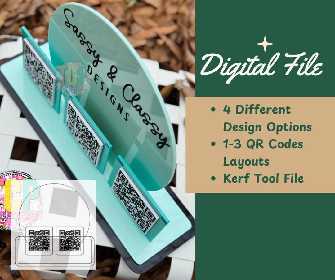 Round Backer Vendor Table Top Display Cut File for Laser| 2 Different ...