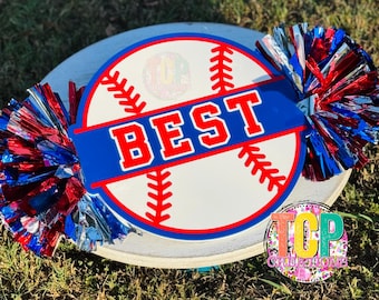 Team Spirit Baseball Cheer Stick - Handmade Sports Fan Noise Maker