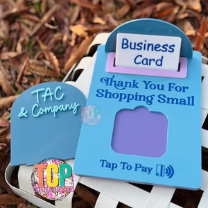 Vendor Table Top Display mit quadratischem Reader-Halter Cut File For Laser | 2 verschiedene Stile SVG, DXF, AI & Lightburn Formate