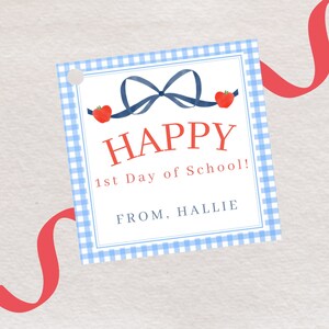 Watercolor back to school tag / printable gift tags for school / printable back to school / teacher gift tag / teacher tag / digital