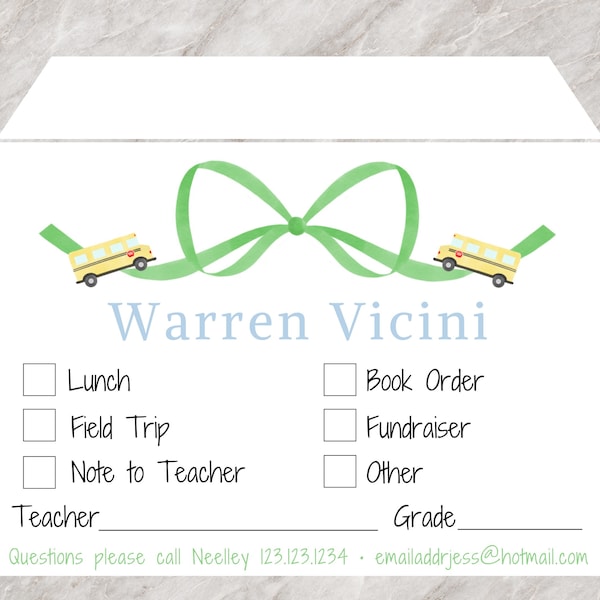 School Envelopes, Personalized Envelopes, Back To School Stationery, Money Envelope, Signed Papers, Permission Slips, Organize My Student