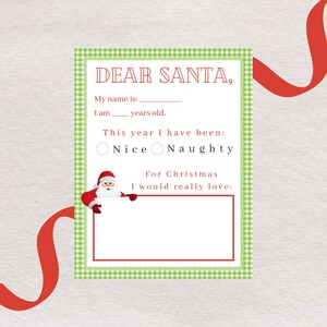 Weihnachtswunschliste | Digitale Weihnachts-Wunschliste | Wunschliste an den Weihnachtsmann | Eine Notiz an den Weihnachtsmann | Druckbare Wunschliste | Meine Weihnachts-Wunschliste
