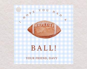 Sports Party Favor Tag / all star birthday / sports theme / sports/ basketball / watercolor sports party tag / football / soccer / baseball