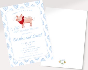I do bbq Invitation / rehearsal dinner invite / wedding / engagement party invitation/ printable / couples bbq shower / I do bbq party / bbq