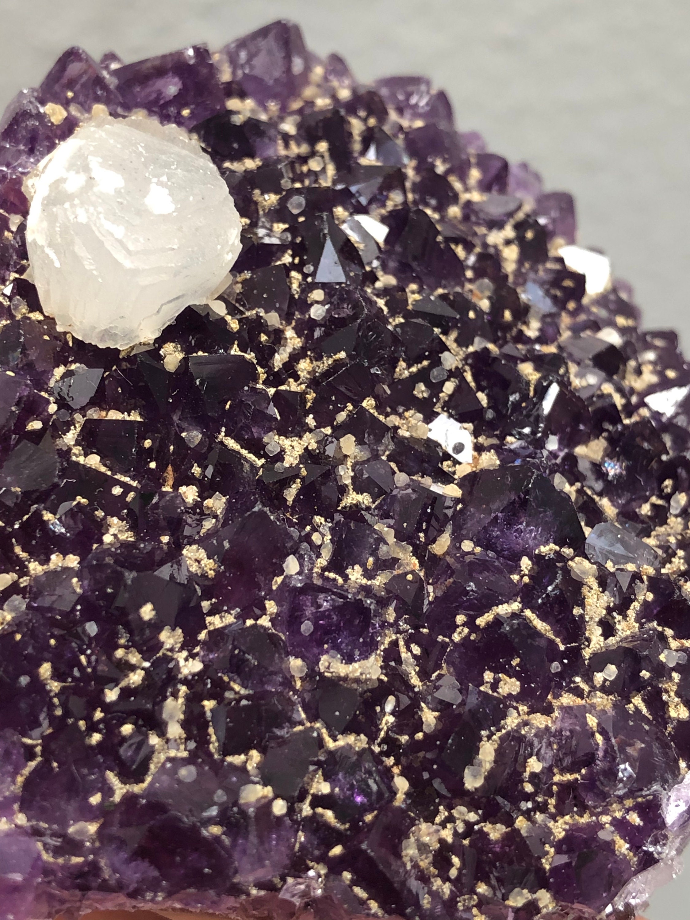 Rare Epic Amethyst Flower Cluster With Calcite Inclusions - Etsy