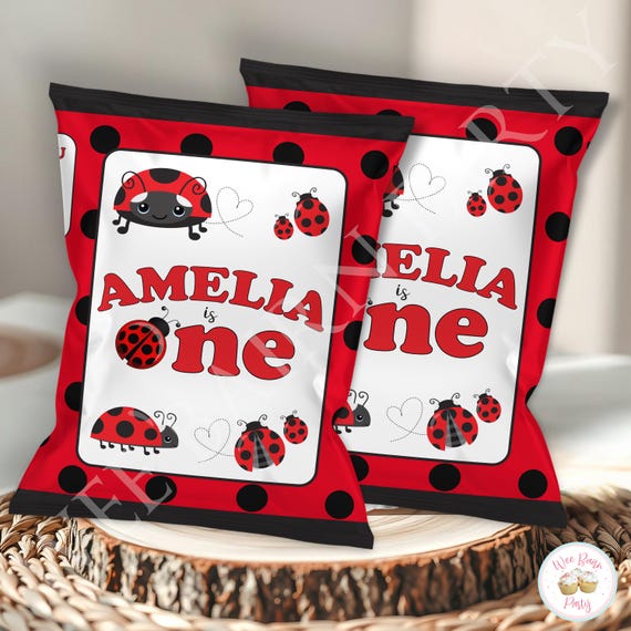 Etiquetas Para Bolsas De Papas Fritas De Cumpleaños, Bolsas De Papas Fritas Personalizadas E Imprimibles Para
