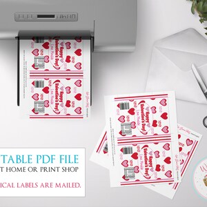 Classroom Valentines Rice Krispy Treats Labels, Valentines Day Custom ...