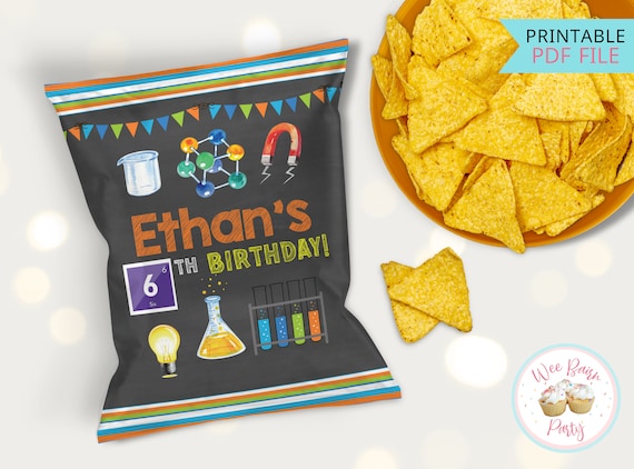 Personalized Chip Bag Labels, Custom 100 Days Of School Party Supplies For  Girls, 100th School Party Favors For Kids, Filled Chip