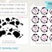 Cow Birthday Cupcake Toppers Printable Farm Animal Party Cup - Etsy