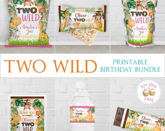 Safari Birthday Decorations: Two Wild Party Favors (Printable PDF)
