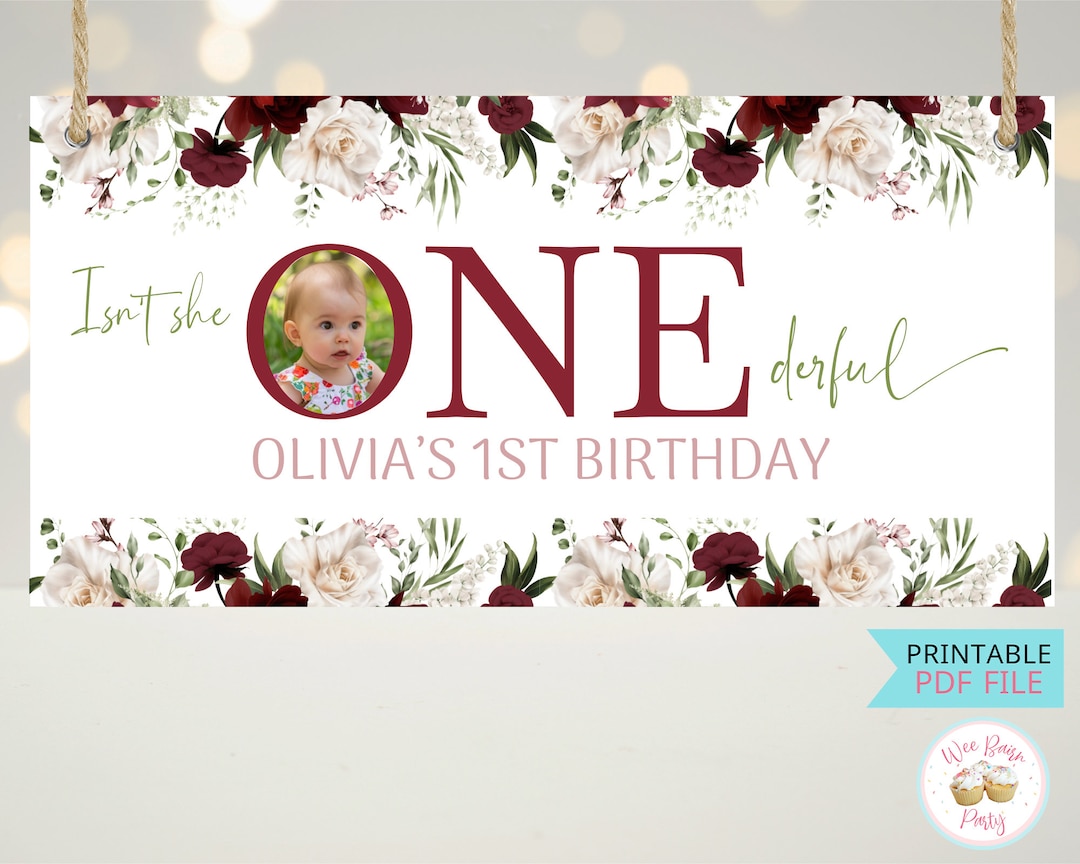 Photo inspiration: Fresh Look at Isnt She Onederful Birthday Banner Isnt She Lovely Wild Flowers