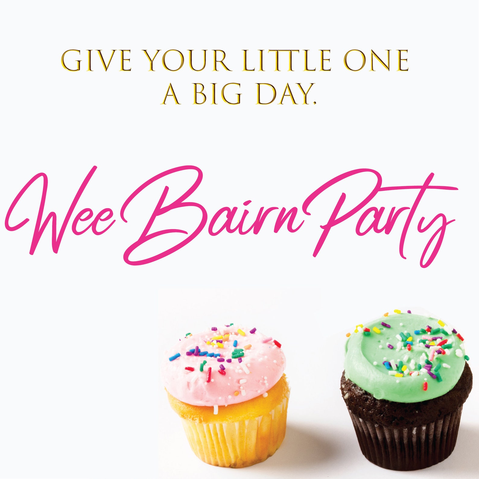 Two Sweet Birthday Cupcake Wrappers & Cupcake Toppers 2 Year Etsy