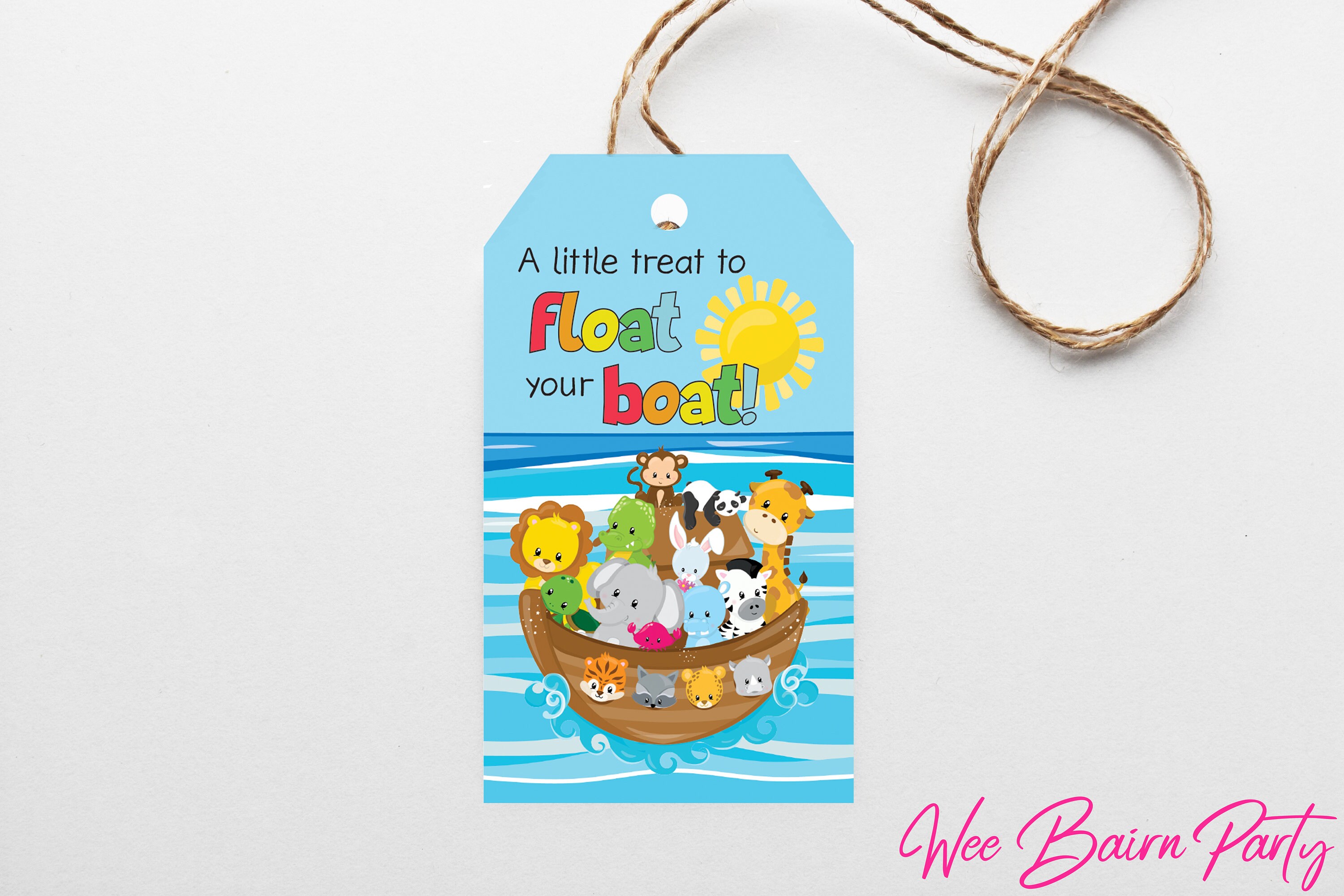 Noahs Ark Birthday Favor Tags Noah's Ark Birthday Tags | Etsy