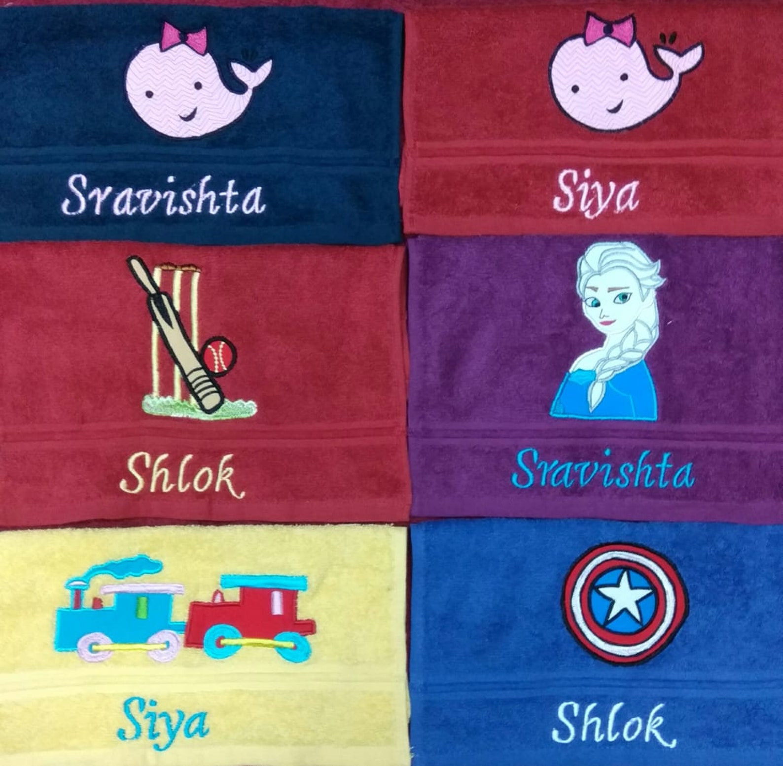 Personalized Bath Towel set with Embroidered Name and Etsy