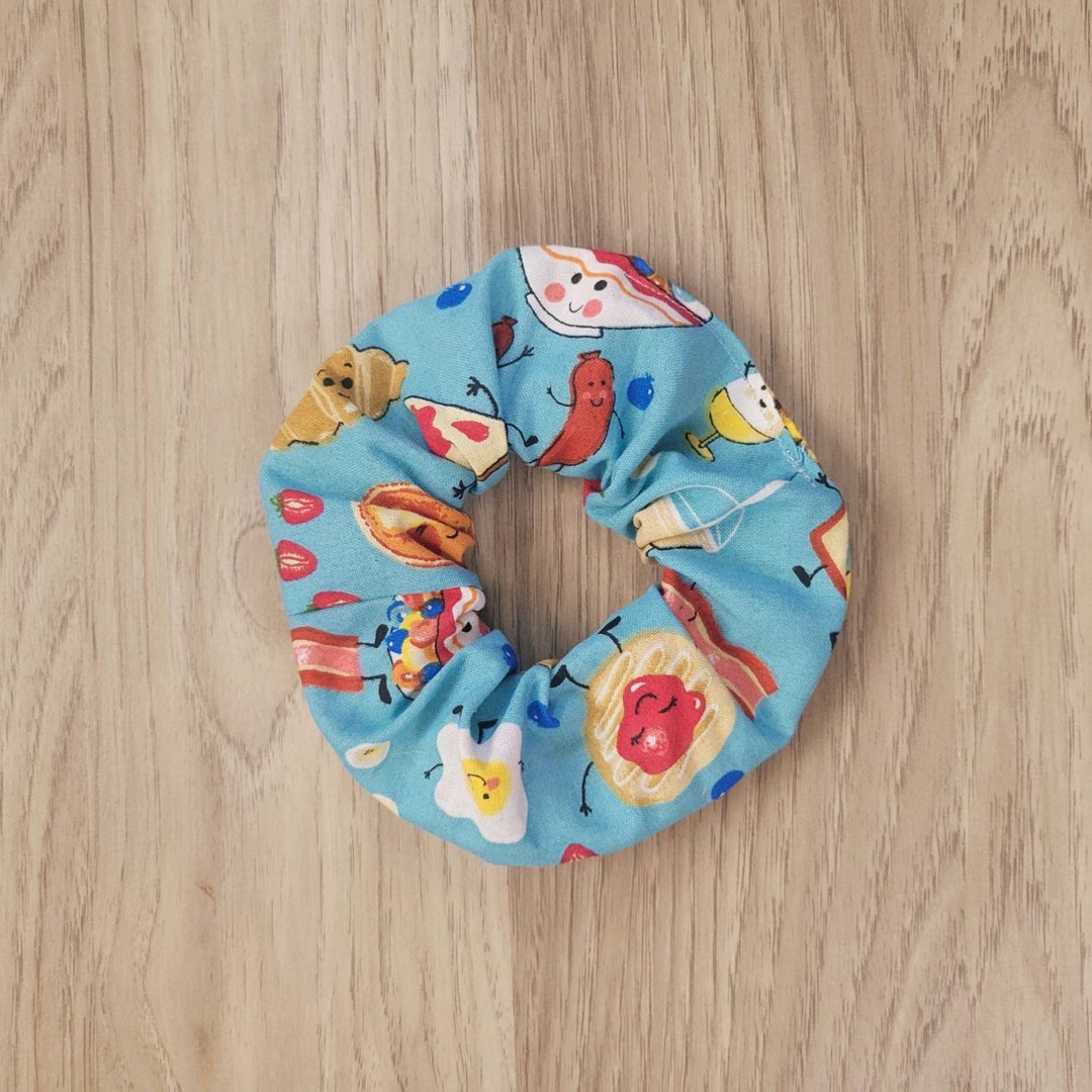 Brunch Buddies Scrunchie Breakfast Food Inspired Handmade Hair Tie ...