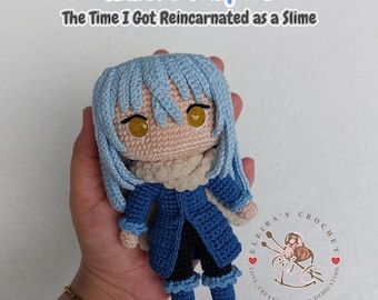 Crochet amigurumi Rimuru anime inspired Digital PDF Crochet PATTERN