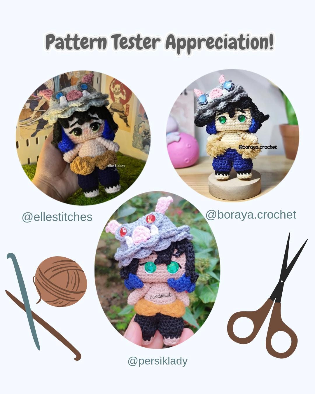 Insosuke Boar Pattern Crochet Amigurumi Boar Inosuke Anime Inspired Digital PDF Crochet ...