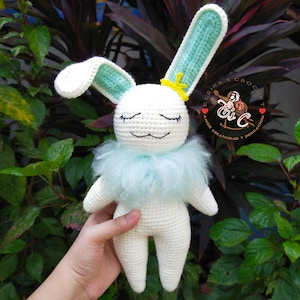 Cute White Momo Rabbit Crochet Amigurumi Pattern