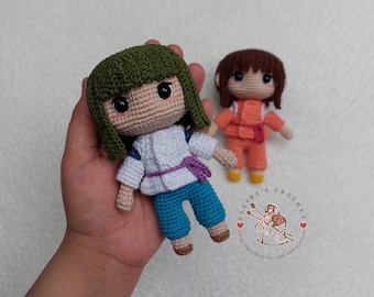 Crochet amigurumi doll Haku anime inspired Digital PDF Crochet PATTERN