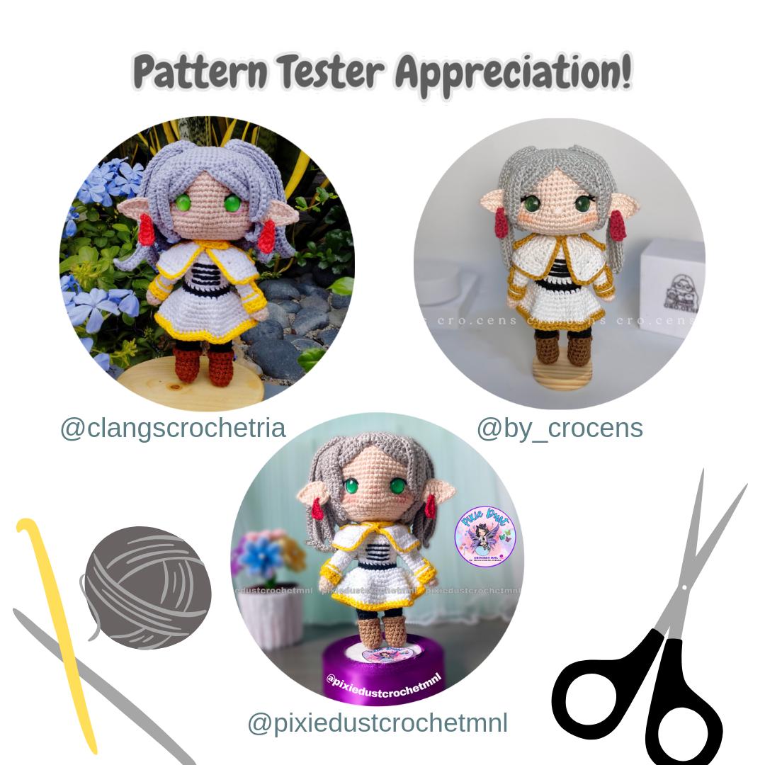 Crochet Amigurumi Frieren Anime Inspired Digital PDF Crochet