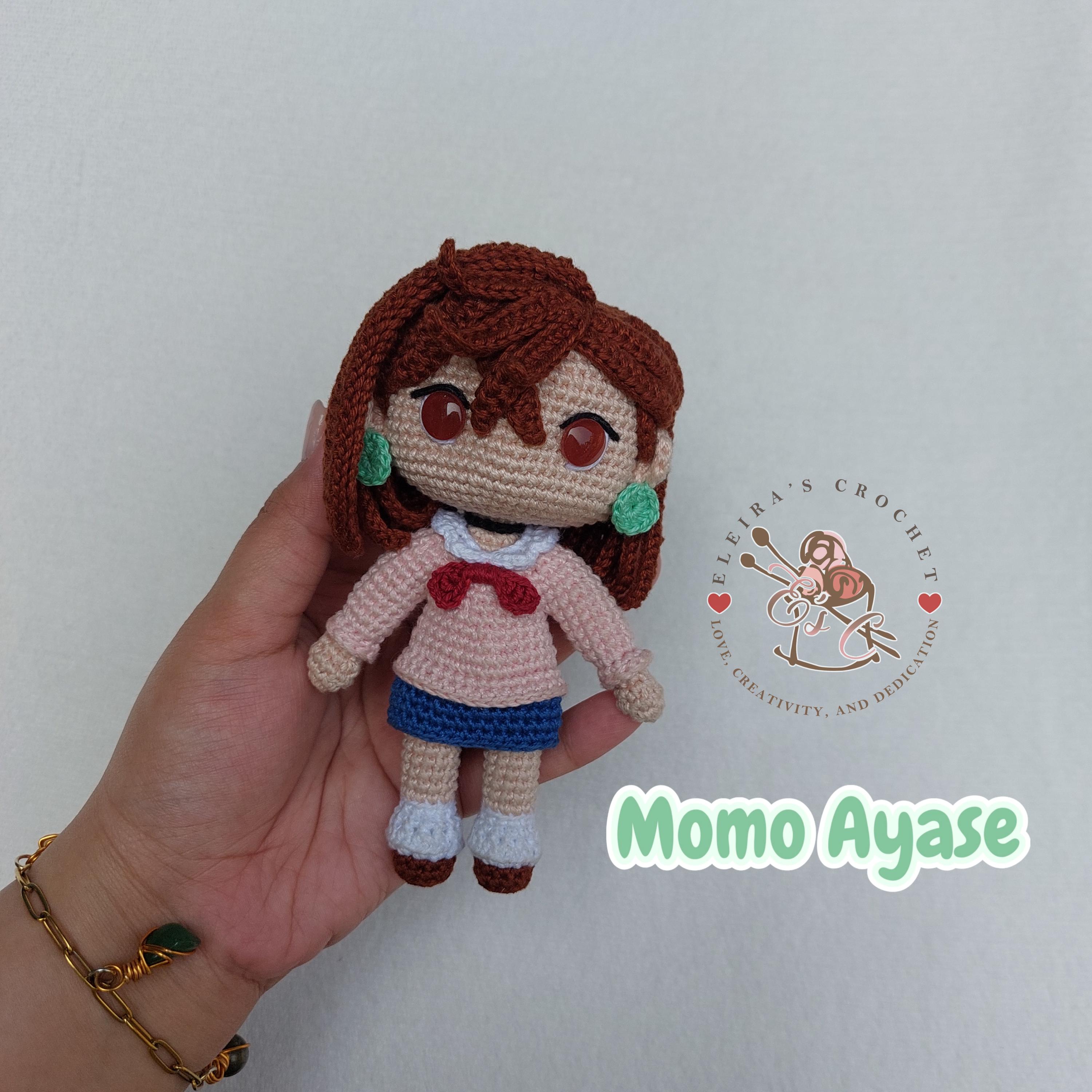 Girl Doll Crochet Cute Momo Anime Amigurumi Pattern - Etsy