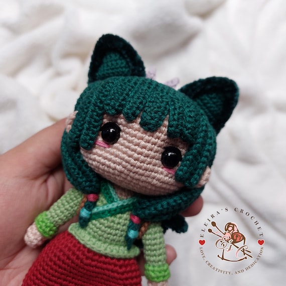 かぎ針編みの編みぐるみ「マオマオ薬局」アニメ風パターン - Etsy 日本