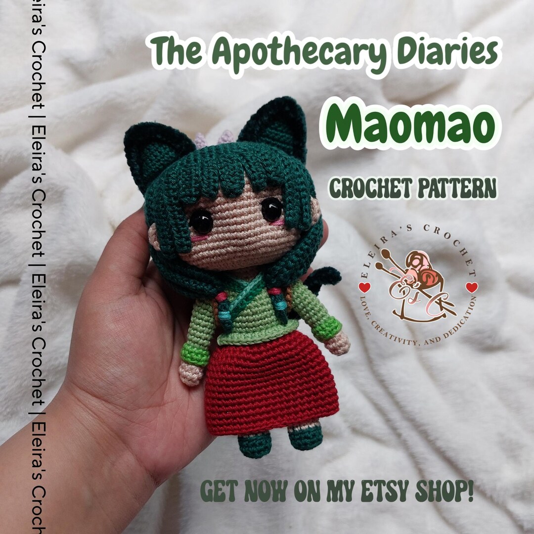 かぎ針編みあみぐるみ マオマオ薬局アニメ風デジタルPDF編み図 - Etsy 日本