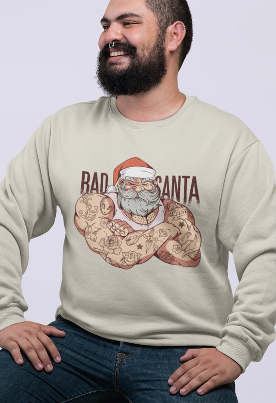 tattooed santa sweater