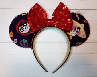Coco Mouse Ears/Coco Mickey Ears/Free Shipping